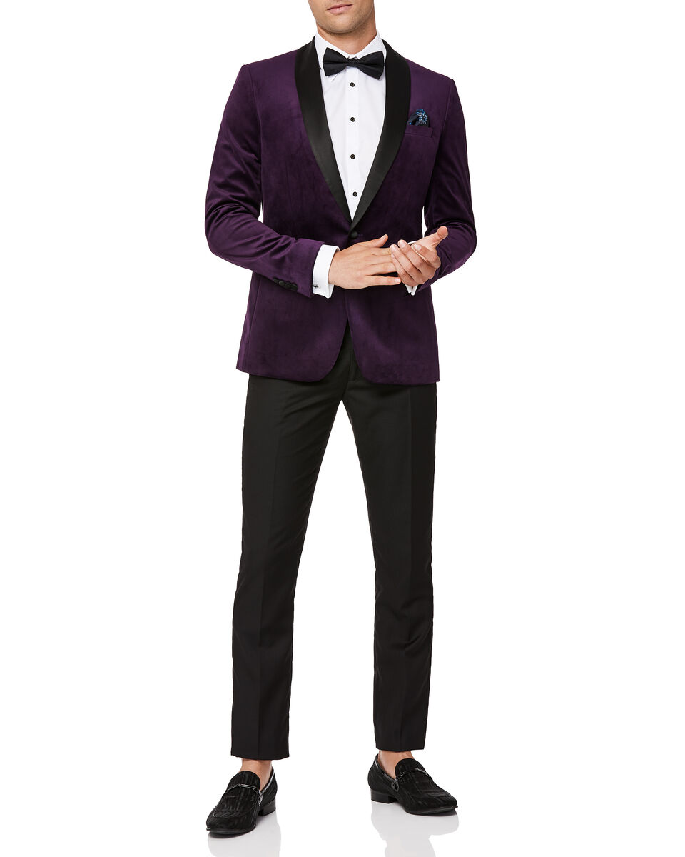 Handley Tuxedo Jacket, Purple, hi-res